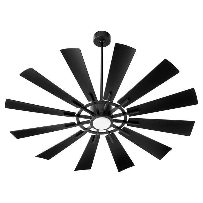 Quorum - 46012-59 - 60``Patio Fan - Cirque - Matte Black