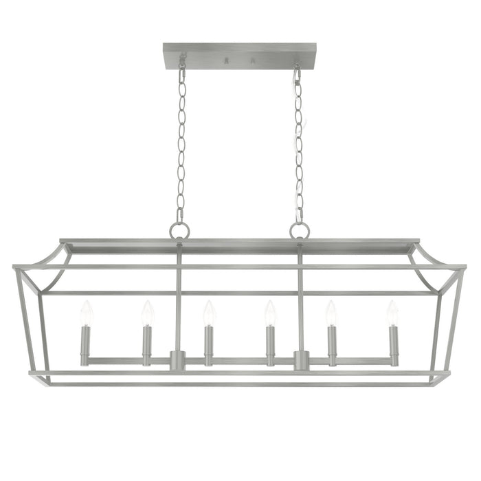 Hunter Laurel Ridge Six Light Linear Chandelier