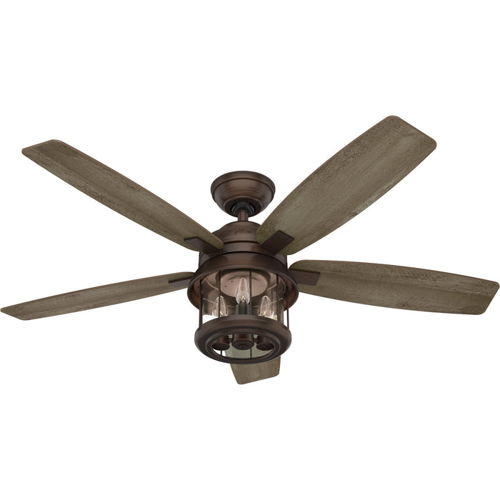 Hunter 52" Coral Bay Ceiling Fan with LED Light Kit and Handheld Remote