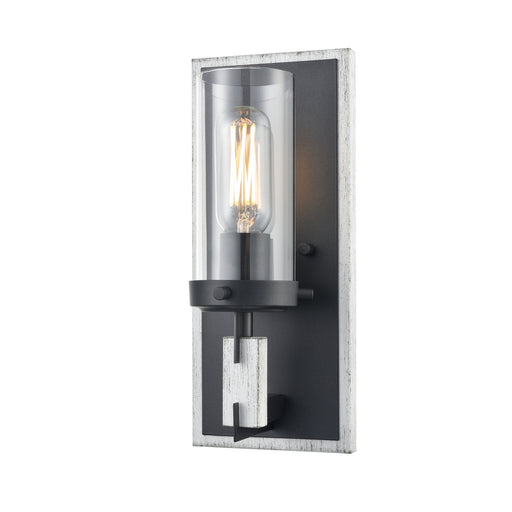 DVI Lighting - DVP38601GR+BIW-CL - One Light Wall Sconce - Okanagan - Graphite/Birchwood On Metal w/ Clear Glass