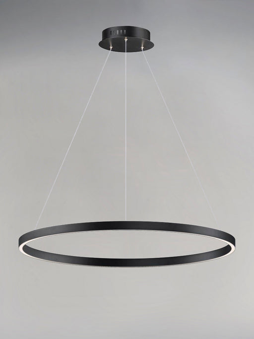 ET2 - E22726-BK - LED Pendant - Groove - Black