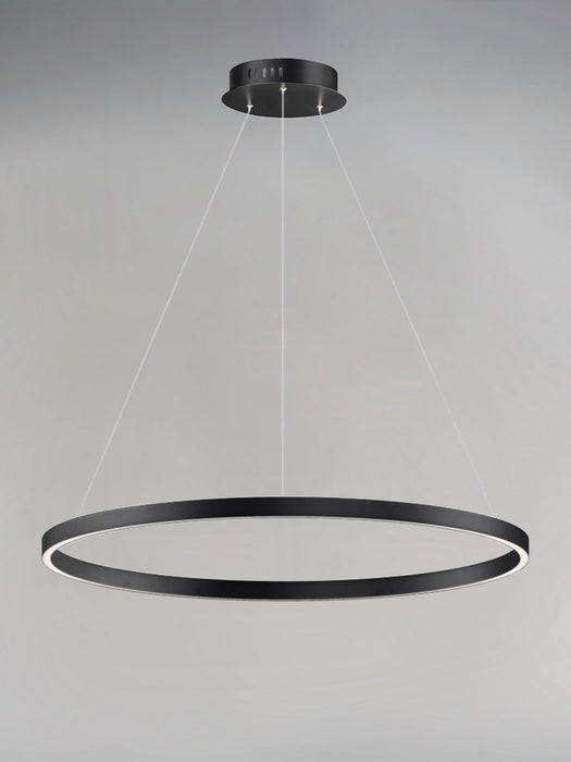ET2 - E22726-BK - LED Pendant - Groove - Black