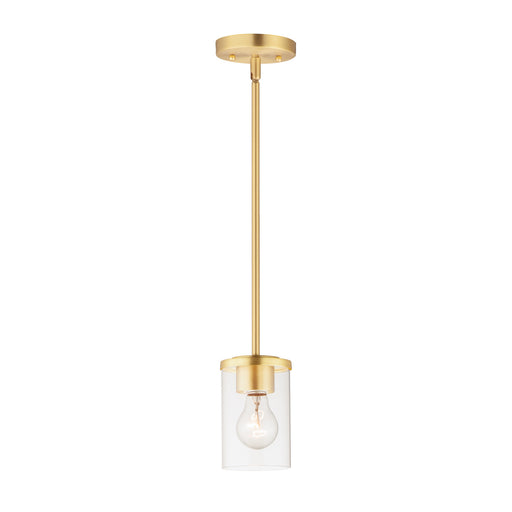 Maxim - 90200CLSBR - One Light Mini Pendant - Corona - Satin Brass