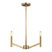 Generation Lighting - 3124303-848 - Three Light Chandelier - Vector - Satin Brass