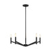Generation Lighting - 3124305-112 - Five Light Chandelier - Vector - Midnight Black