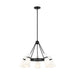 Generation Lighting - 3190505-112 - Five Light Chandelier - CLARK - Midnight Black