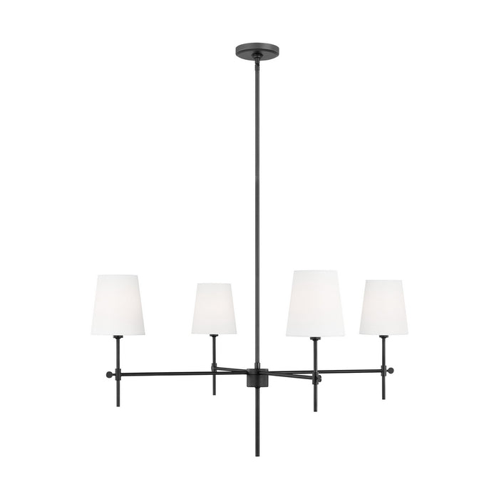 Generation Lighting - 3287204-112 - Four Light Chandelier - Baker - Midnight Black