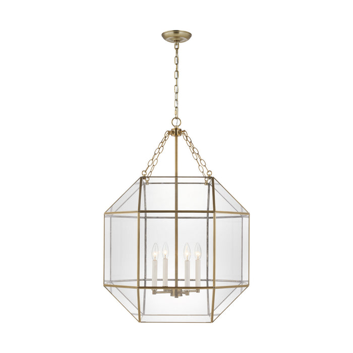 Generation Lighting - 5279404-848 - Four Light Lantern - MORRISON - Satin Brass