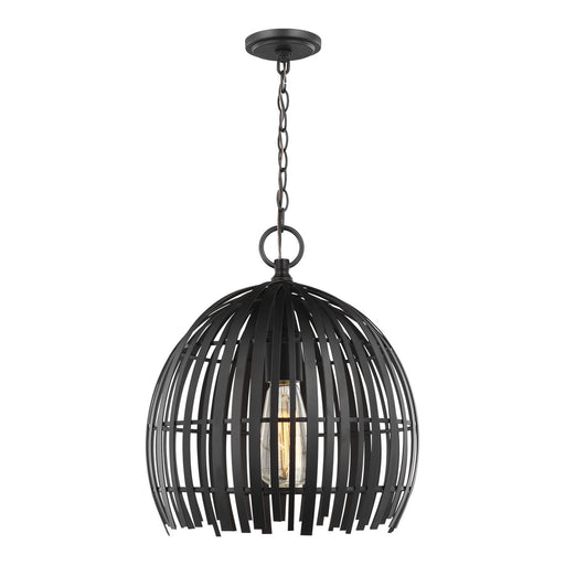 Generation Lighting - 6522701-112 - One Light Pendant - Hanalei - Midnight Black