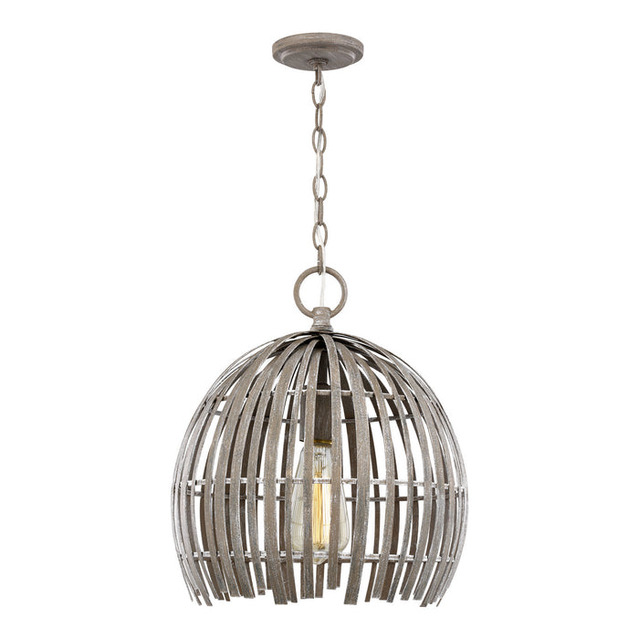 Generation Lighting - 6522701-872 - One Light Pendant - Hanalei - Washed Pine
