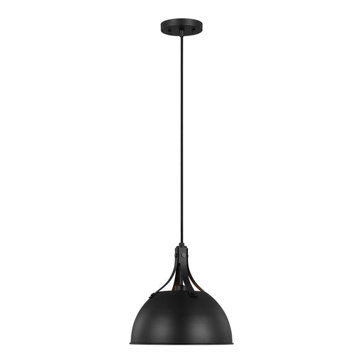 Generation Lighting - 6524201-112 - One Light Pendant - Rockland - Midnight Black