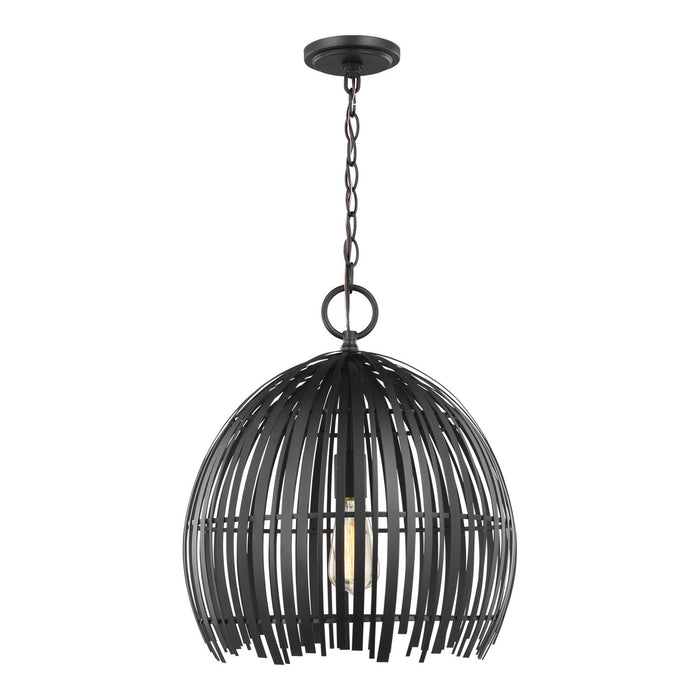 Generation Lighting - 6622701-112 - One Light Pendant - Hanalei - Midnight Black