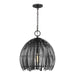 Generation Lighting - 6622701-112 - One Light Pendant - Hanalei - Midnight Black