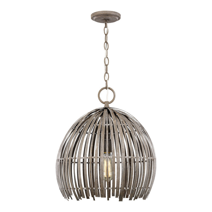 Generation Lighting - 6622701-872 - One Light Pendant - Hanalei - Washed Pine