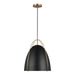 Generation Lighting - 6651701-848 - One Light Pendant - Norman - Satin Brass