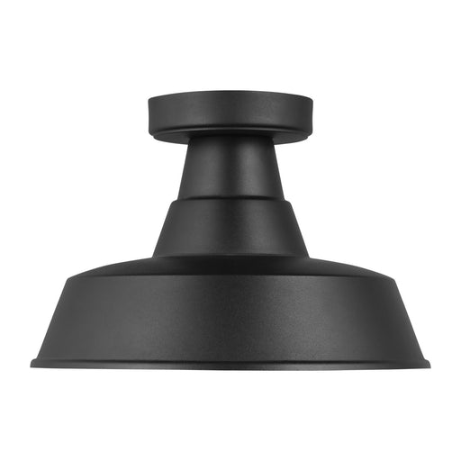 Generation Lighting - 7837401-12 - One Light Outdoor Flush Mount - Barn Light - Black