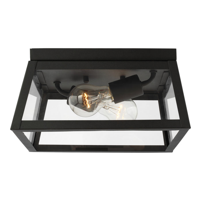 Generation Lighting - 7848402-12 - Two Light Outdoor Flush Mount - Founders - Black