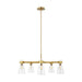 Generation Lighting - AEC1005BBS - Five Light Chandelier - Moritz - Burnished Brass
