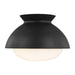 Generation Lighting - AEF1001MBK - One Light Flush Mount - Lucerne - Midnight Black