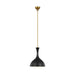 Generation Lighting - AEP1011BBSMBK - One Light Pendant - Lucerne - Burnished Brass
