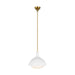 Generation Lighting - AEP1021BBSMWT - One Light Pendant - Lucerne - Burnished Brass