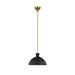 Generation Lighting - AEP1031BBSMBK - One Light Pendant - Lucerne - Burnished Brass