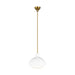 Generation Lighting - AEP1031BBSMWT - One Light Pendant - Lucerne - Burnished Brass