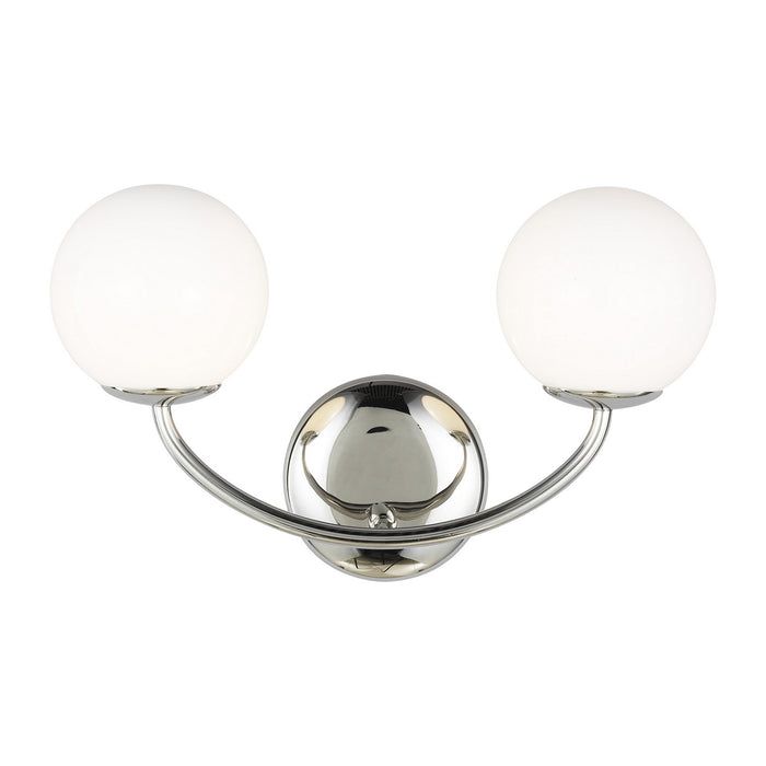 Generation Lighting - AEV1012PN - Two Light Vanity - Galassia - Polished Nickel