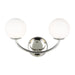 Generation Lighting - AEV1012PN - Two Light Vanity - Galassia - Polished Nickel