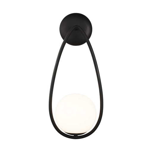 Generation Lighting - AEW1011MBK - One Light Wall Sconce - Galassia - Midnight Black