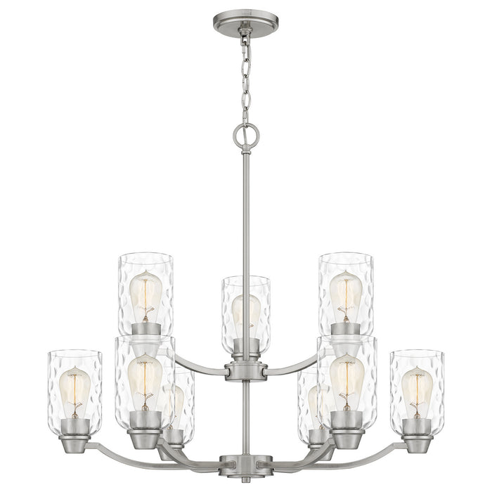 Quoizel - ACA5029BN - Nine Light Chandelier - Acacia - Brushed Nickel