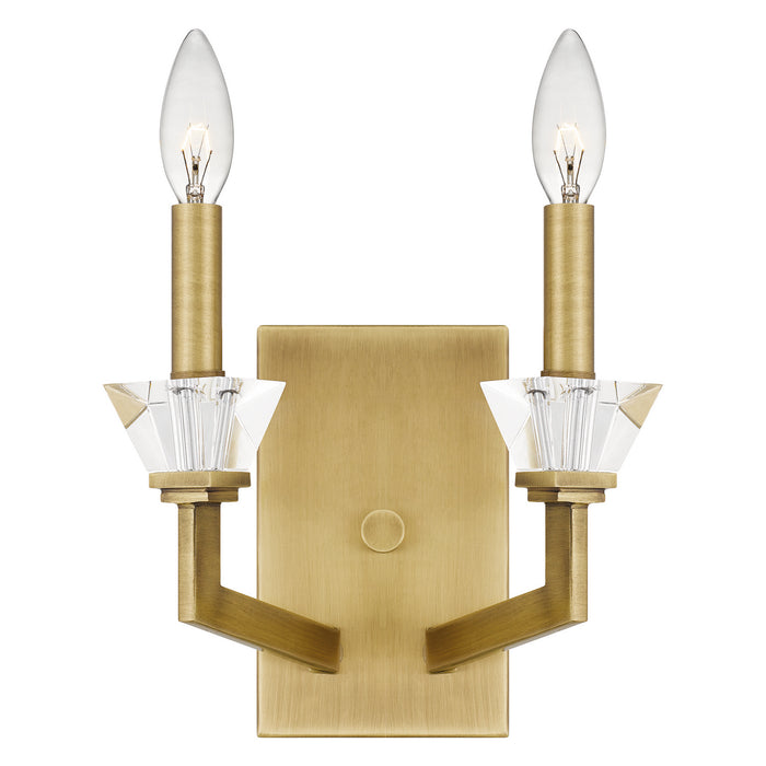 Quoizel - LOT8708AB - Two Light Wall Sconce - Lottie - Aged Brass
