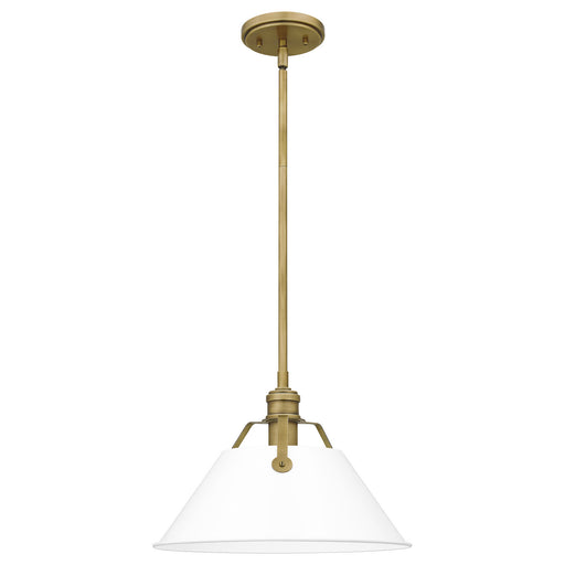 Quoizel - QPP5343WS - One Light Mini Pendant - Jessup - Weathered Brass