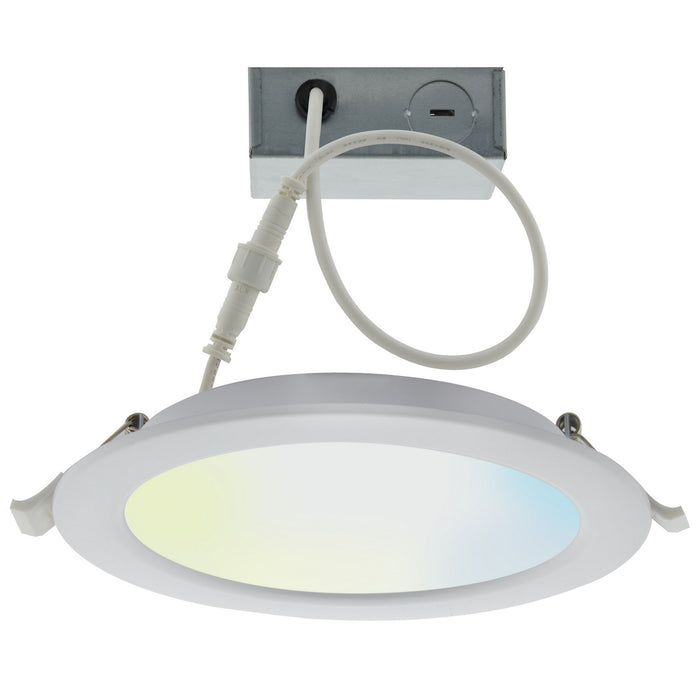 LED Downlight in White finish, WiFi Smart LED Recessed Downlight, Works with Siri, Alexa, Google Assistant, SmartThings