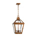 Generation Lighting - CO1424NCP - Four Light Pendant - Hyannis - Natural Copper