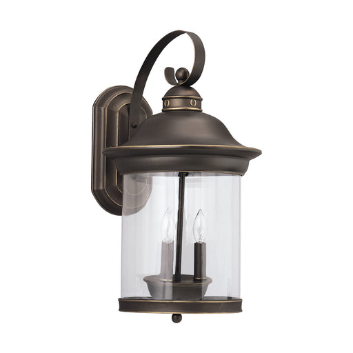Generation Lighting - 88083-71 - Three Light Outdoor Wall Lantern - Hermitage - Antique Bronze