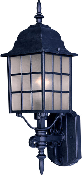 One Light Outdoor Wall Lantern from the North Church collection in Black finish