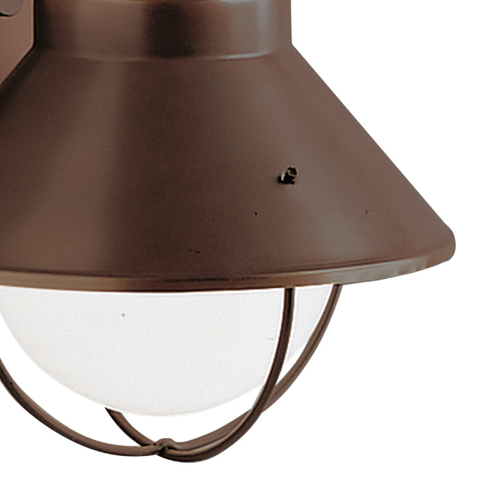 One Light Outdoor Wall Mount from the Seaside collection in Olde Bronze finish
