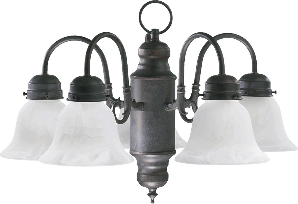 Quorum - 6429-5-44 - Five Light Chandelier - Chandeliers Sienna - Toasted Sienna