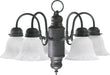 Quorum - 6429-5-44 - Five Light Chandelier - Chandeliers Sienna - Toasted Sienna