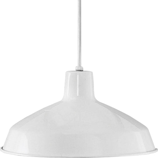 Progress Lighting - P5094-30 - One Light Pendant - Metal Shade Pendants - White