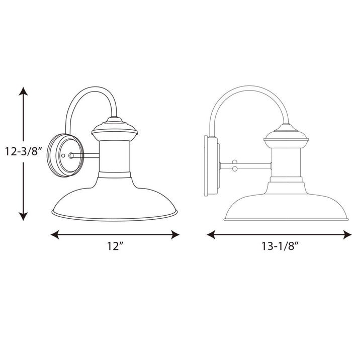 One Light Wall Lantern from the Brookside collection in Cognac finish