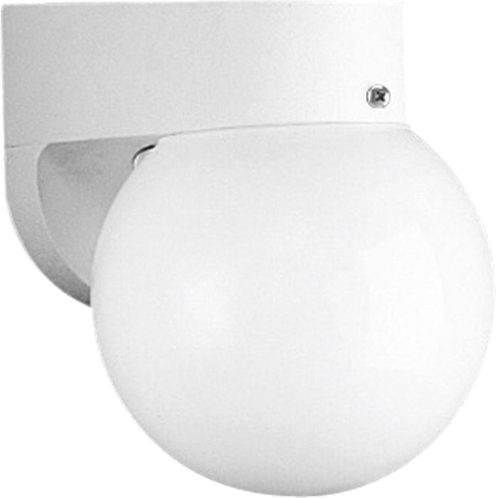 Progress Lighting - P5813-30 - One Light Wall Bracket - Polycarbonate - White