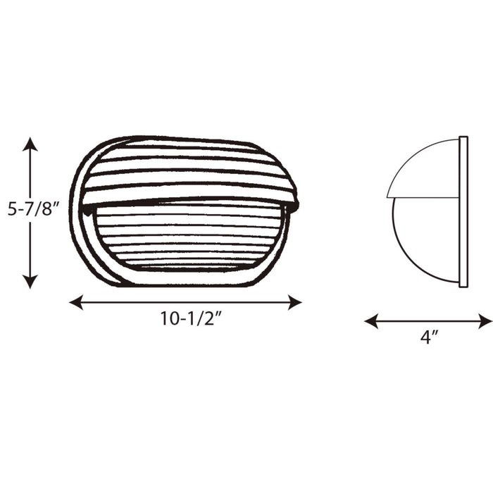 One Light Wall Bracket from the Polycarbonate Outdoor collection in White finish