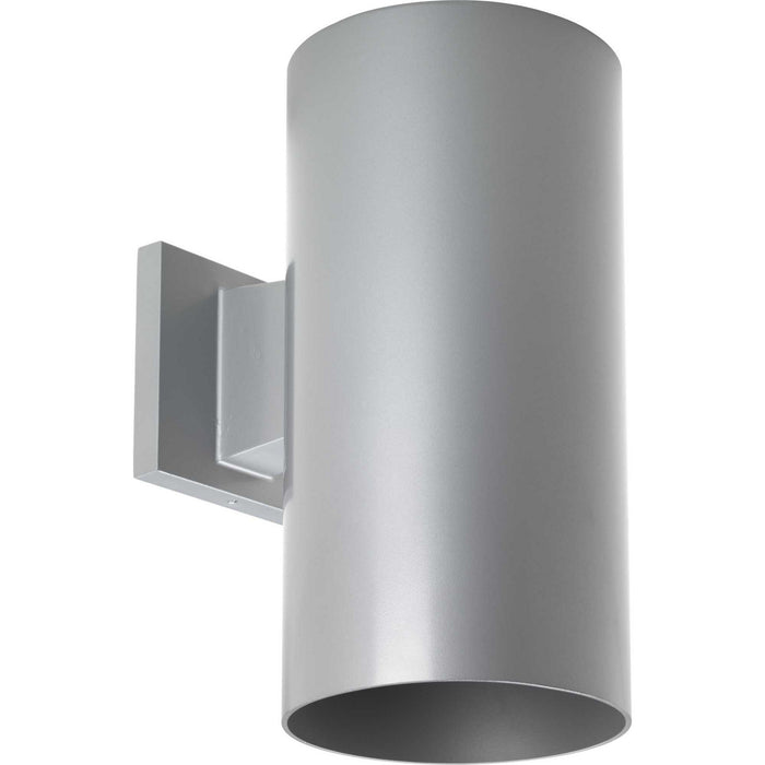 One Light Wall Lantern from the Cylinder collection in Metallic Gray finish