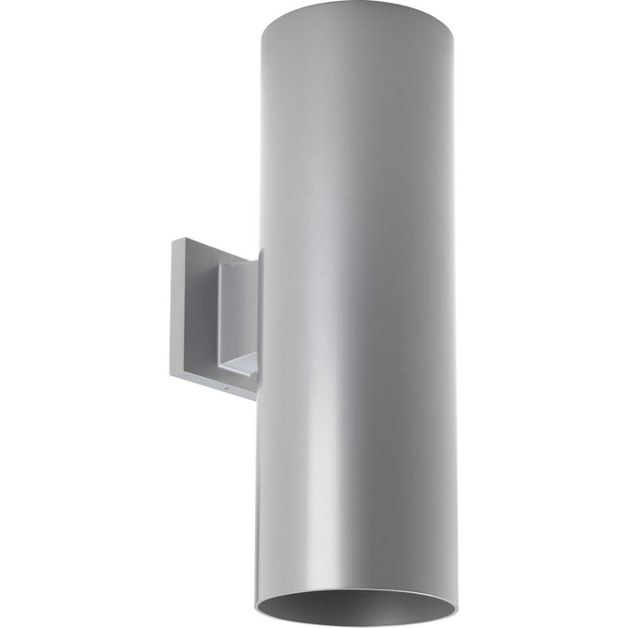 Two Light Wall Lantern from the Cylinder collection in Metallic Gray finish