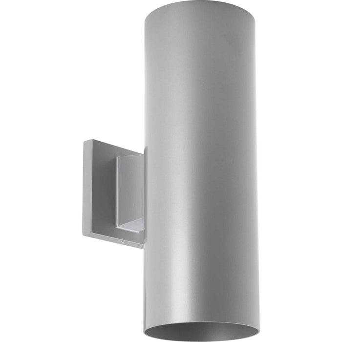 Two Light Wall Lantern from the Cylinder collection in Metallic Gray finish