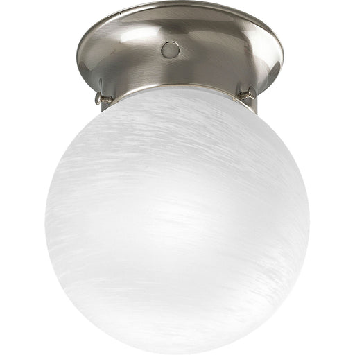 Progress Lighting - P3401-09 - One Light Close-to-Ceiling - Glass Globes - Brushed Nickel