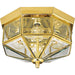 Progress Lighting - P5789-10 - Four Light Close-to-Ceiling - Beveled Glass - Polished Brass