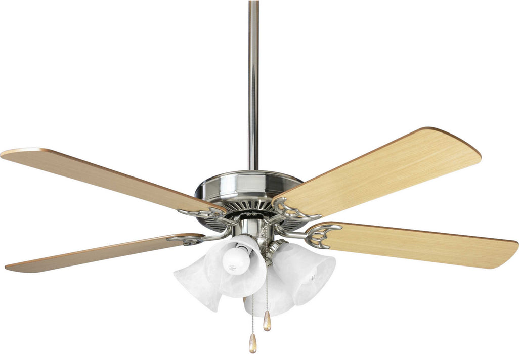 52``Ceiling Fan from the AirPro Builder collection in Brushed Nickel finish